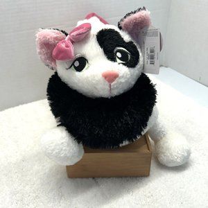 Bestever Holly Cat Duffle Bag NEW White with Black Eye Patch and Pink Bow